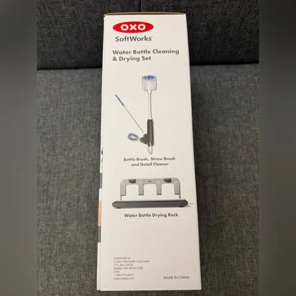 OXO SoftWorks Water Bottle Cleaning & Drying Rack with Brushes - Picture 5 of 7
